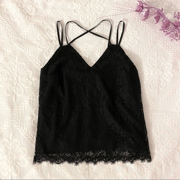 Bar III Tops - NEW bar III black lace blouse top